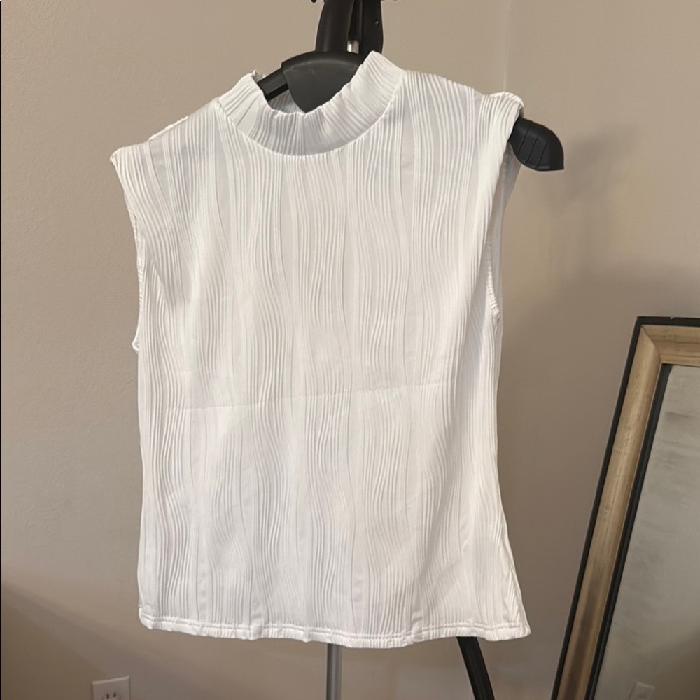 White Sleeveless Top